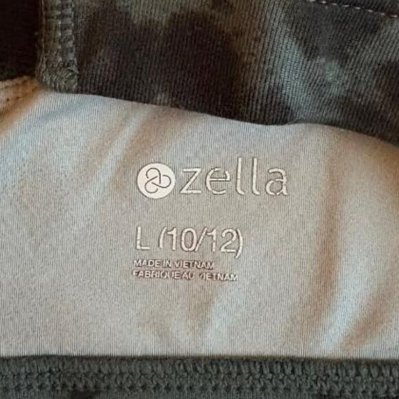 Zella Girl (Nordstrom brand) Radius Ladder Back "Grey Urban Cheetah" Sports Bra - Picture 6 of 8